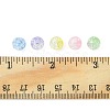 100Pcs 5 Colors Transparent Crackle Acrylic Beads CACR-FS0001-02-6