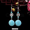 Ethnic style retro turquoise earrings for women WG2299-7-1
