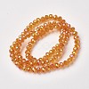 Electroplate Transparent Glass Beads Strands EGLA-A034-T4mm-T11-2