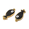 201 Stainless Steel Enamel Connector Charms STAS-P320-13G-2