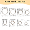 ARRICRAFT 1212pcs 8 Styles 304 Stainless Steel Jump Rings STAS-AR0002-08-2