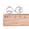 Non-Tarnish 201 Stainless Steel Laser Cut Pendants STAS-S105-T901-1S-4