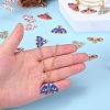 20Pcs 5 Style Alloy Enamel Pendants ENAM-SZ0004-30-5