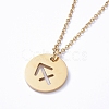 304 Stainless Steel Pendant Necklaces NJEW-E147-02G-3