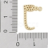Rack Plating Brass Micro Pave Clear Cubic Zirconia Pendants KK-A224-03F-G-3