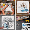 Plastic Drawing Painting Stencils Templates DIY-WH0396-396-4