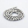 Faceted Round Non-magnetic Synthetic Hematite Beads Strands G-P061-59-2