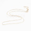 Brass Chain Necklaces X-NJEW-P222-05G-1