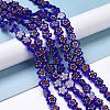 Handmade Millefiori Glass Bead Strands LAMP-J035-10mm-50-3