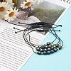 4Pcs 4 Styles Adjustable Nylon Thread Braided Bead Bracelets Sets BJEW-JB06225-2