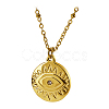 Stylish European and American Stainless Steel Eye Pendant Necklaces for Women MC1159-1