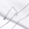 925 Sterling Silver Cable Chain Necklaces for Women NJEW-BB60242-2