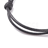 Natural Lava Rock Beaded Cord Bracelet BJEW-JB07681-7