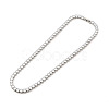 Clear Cubic Zirconia Tennis Necklace NJEW-E038-10A-P-1