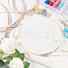 HOBBIESAY 4Pcs 4 Styles Bamboo Cross Stitch Embroidery Hoops DIY-HY0001-76-5