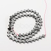 Electroplate Gorgeous Cross Non-magnetic Synthetic Hematite Beads Strands G-L268-18-2
