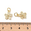 Rack Plating Brass Cubic Zirconia Pendants KK-K349-20G-3