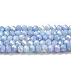 Faceted Electroplated Glass Beads Strands GLAA-C023-02-C16-2