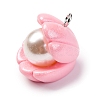 Opaque Resin Pendants RESI-P043-01P-02-2