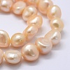 Natural Cultured Freshwater Pearl Beads Strands PEAR-K004-04B-3