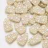 ABS Plastic Imitation Pearl Pendants PALLOY-T071-009-1