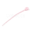 Flower Shape Silicone Cable Zip Ties AJEW-C034-01-2