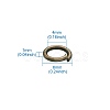 Kissitty Open Jump Rings Brass Jump Rings KK-KS0001-06-7