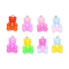 Gradient Color Opaque Resin Pendants RESI-R433-01-1