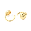 Round Brass Cuff Earrings EJEW-A113-02G-2