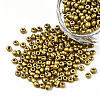 6/0 Baking Paint Glass Round Seed Beads SEED-S036-01C-06-1