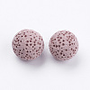 Unwaxed Natural Lava Rock Beads G-I190-14mm-B-3