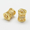 Brass Micro Pave Cubic Zirconia Beads ZIRC-F038-16-FF-2