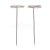 Nickel Plated Steel T Pins for Blocking Knitting FIND-D023-01P-04-1