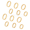 Unicraftale 12Pcs 6 Size Crystal Rhinestone Grooved Finger Rings Set RJEW-UN0002-72G-7