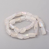 Electroplated Natural Quartz Crystal Beads Strands G-D0009-01B-08-2