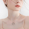 Kissitty 6 Sets 6 Style Valentine's Day Heart Jewelry Set SJEW-KS0001-01-13