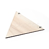 Triangle Rustic Boho Wooden Wall-Mounted Decorations AJEW-L091-B02-2