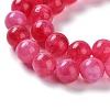 Dyed Natural Malaysia Jade Beads Strands G-G021-02B-08-4
