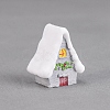 Resin House Sculpture Ornaments WINT-PW0001-027B-1