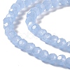 Faceted(32 Facets) Glass Beads Strands X-GLAA-E037-03B-04-3