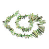 Natural Green Quartz Beads Strands G-E569-O15-2