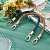 PandaHall Elite 2Pcs 2 Colors PU Leather Bag Strap FIND-PH0002-94B-2