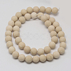 Natural Fossil Beads Strands X-G-D694-8mm-1