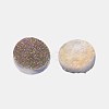 Electroplate Natural Druzy Crystal Cabochons G-L047-12mm-04-1