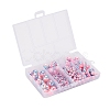 497Pcs 5 Style Rainbow ABS Plastic Imitation Pearl Beads OACR-YW0001-07A-4