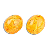 Resin Imitation Amber Beads RESI-N034-12-C02-2