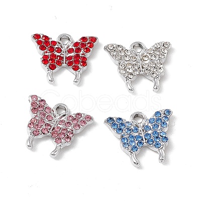 Alloy Rhinestone Pendants ALRI-K049-11B-1