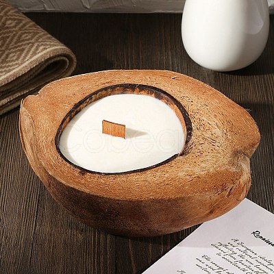 Coconut Shell Candle Holder PW24031406076-1