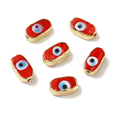 Handmade Evil Eye Lampwork Beads LAMP-D016-02LG-01-1