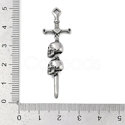 316 Surgical Stainless Steel Big Pendants STAS-G349-11AS-1